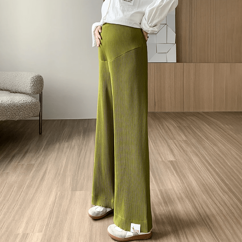 Nivara – Ribbed Maternity Trousers - E - moda