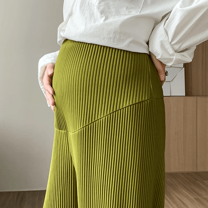 Nivara – Ribbed Maternity Trousers - E - moda