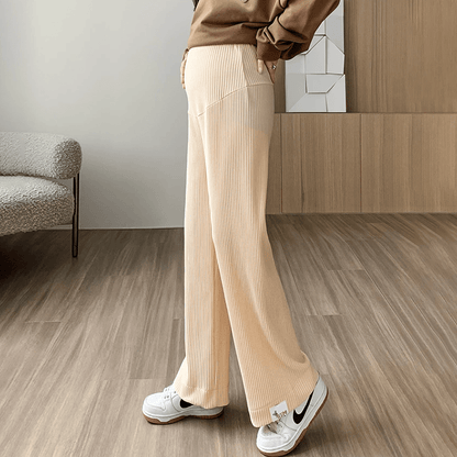 Nivara – Ribbed Maternity Trousers - E - moda