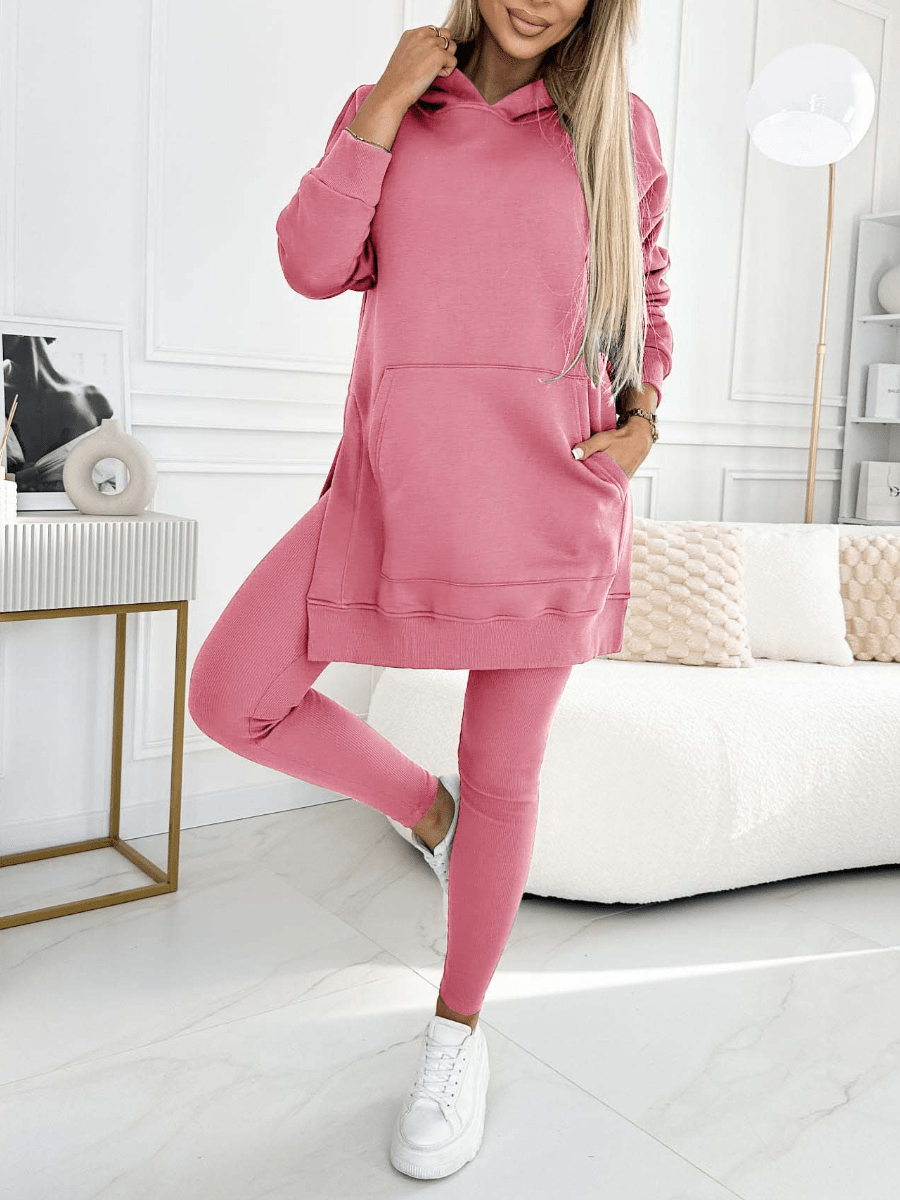 UrbanEase Set – Hoodie & Padded Leggings Combo - E - moda