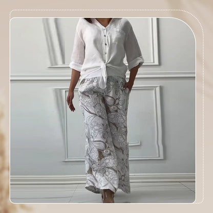 Sunday Flow – Two - Piece Loungewear Set - E - moda